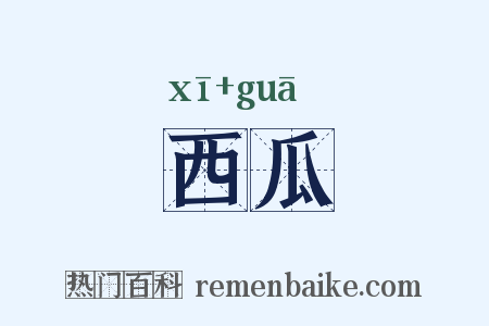 西瓜是什么意思的图片